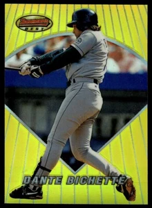 1996 BOWMAN BEST REFRACTOR Dante Bichette Colorado Rockies #6 - Picture 1 of 2