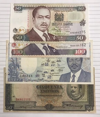 Lot of 4 African banknotes - Image 1 of 4