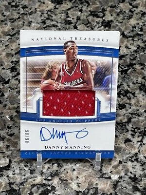 2019-20 National Treasures Danny Manning Clutch Factor Auto /99 - Image 1 of 2