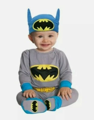 DC Super Friends Batman Costume Infant Size 12-18 Months Dress Up Halloween NEW - Image 1 of 2