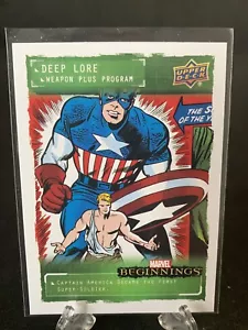 2023 Marvel Beginings Vol.1 Serie 2 Deep Lore Capitán América DLWP1 - Imagen 1 de 2