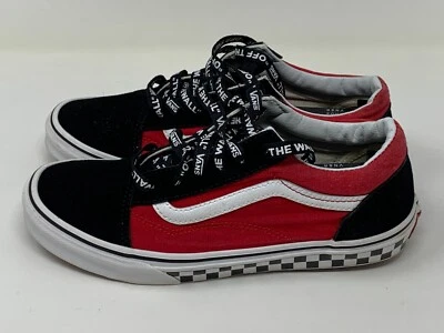 Vans Niños Off the Wall 500714 Rojo Negro Zapatos a Cuadros Tenis Talla 6.5 Foto 1 de 4