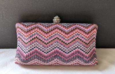 Charming Charlie RSVP Clutch Purse Multi-colored Bedazzled Bag Party Formal - Image 1 of 4