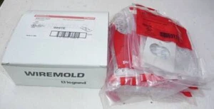 (10) WireMold 5507D-WH Duplex Receptacle Faceplate 5507DWH New - Picture 1 of 5