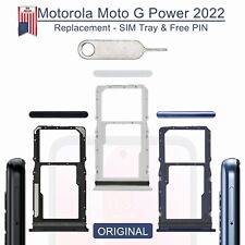 OEM SIM Tray MicroSD Card Holder Slot +PIN For Motorola Moto G Power 2022 XT2165