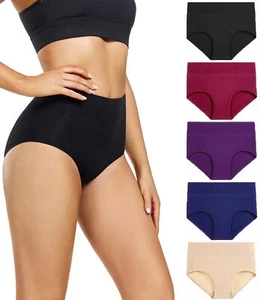wirarpa Women's Cotton Underwear High Waist Briefs Full Coverage Post Partum ... - Picture 1 of 8