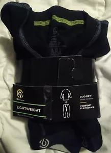 Champion Jungen Gr. L leichtes Basisschicht Rundhals und Hose Set THERMO schwarz Neu mit Etikett - Bild 1 von 6