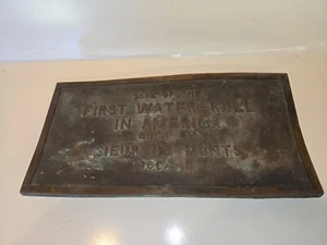 Historische Bronzetafel für die erste Wassermühle Amerikas 1604 Sieur de Monts - Bild 1 von 5