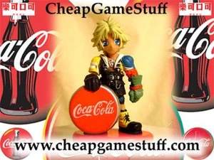 Figurina Final Fantasy X Coca Cola ~ Tidus 9 dipinta nuova! Chibi - Foto 1 di 1