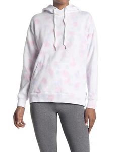 NWT 90 DEGREE Cotton Candy Tie Dye Brushed Knit Women’s Pullover Hoodie Size M - Picture 1 of 6