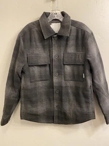Lindbergh-White Men’s Size Small Gray Checked Wool Blend Jacket - Picture 1 of 21