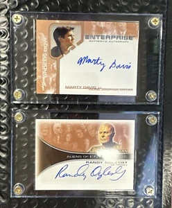 Star Trek Enterprise #AA5 Randy Oglesby and #BBA13 Marty Davis -Autographed Card - Picture 1 of 6