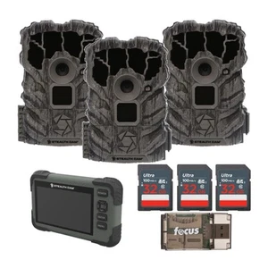 Stealth Cam Browtine 14MP 3 Pack with SD Card Reader Viewer Memory Card Reader - Picture 1 of 8