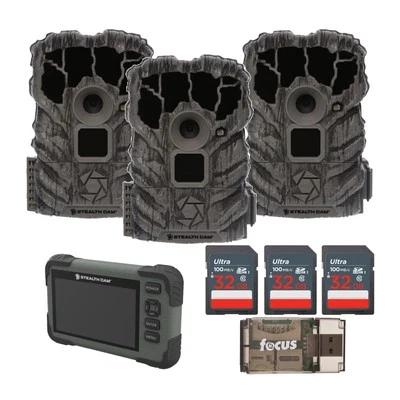 Stealth Cam Browtine 14MP 3 Pack with SD Card Reader Viewer Memory Card Reader - Image 1 of 4