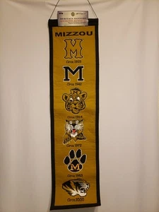Banner de herencia bordado racha ganadora de los Tigres de Missouri de la NCAA - Imagen 1 de 7