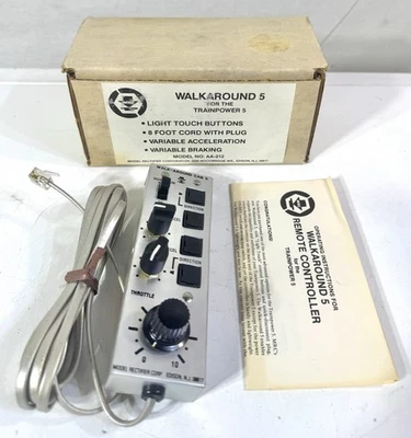 MRC AA-212 Walk Around 5 Remote for TrainPower 5 w/ 8' Cord Model Railroad - NEW - Image 1 of 4