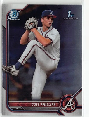 2022 Bowman Draft Chrome #BDC-90 Cole Phillips - Image 1 of 2