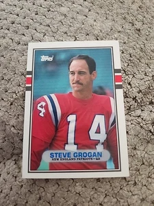 Steve Grogan Topps Traded Football RC #126T NM+ - Bild 1 von 2