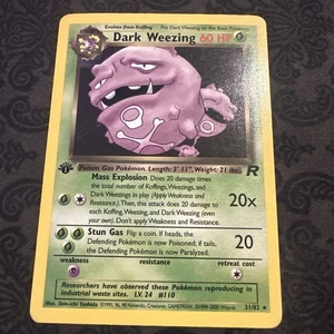 Dark Weezing Team Rocket 31/82 1. Edition Pokemon Karte - Bild 1 von 2