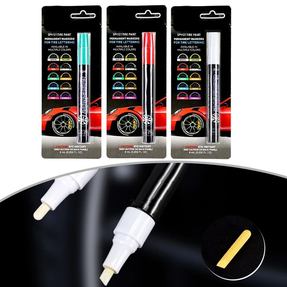 Wasserdichter Autoreifen Graffiti Stift mit nicht verblassender Tinte für indiv - Bild 1 von 4