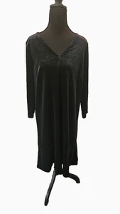 J. Jill Samtkleid schwarz Neu mit Etikett Größe M - Bild 1 von 9