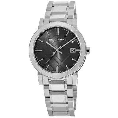 Совершенно новый Burberry BU9001 из нержавеющей стали черный циферблат 38 мм часы - Изображение 1 из 2