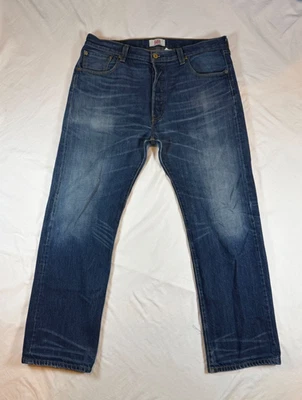 Levis 501 Mens 36x29 Original Straight Jeans Buttonfly Cotton Blue Fade Y2K VTG? - Image 1 of 4