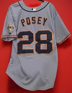 San Francisco Giants Authentic Jersey Buster Posey Majestic COOL BASE Size 50 - Picture 1 of 7