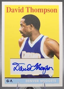 2008-09 Topps 1958-59 Variations David Thompson Auto Denver Nuggets HOF - Picture 1 of 2