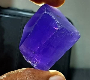 303.40 Ct NATURAL Blue Zircon Raw Rough Cambodian Facet Loose GEMSTONE - Picture 1 of 7