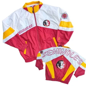 Vintage 90s Florida State Seminoles FSU Pro Player Windbreaker Jacket Large - Bild 1 von 6