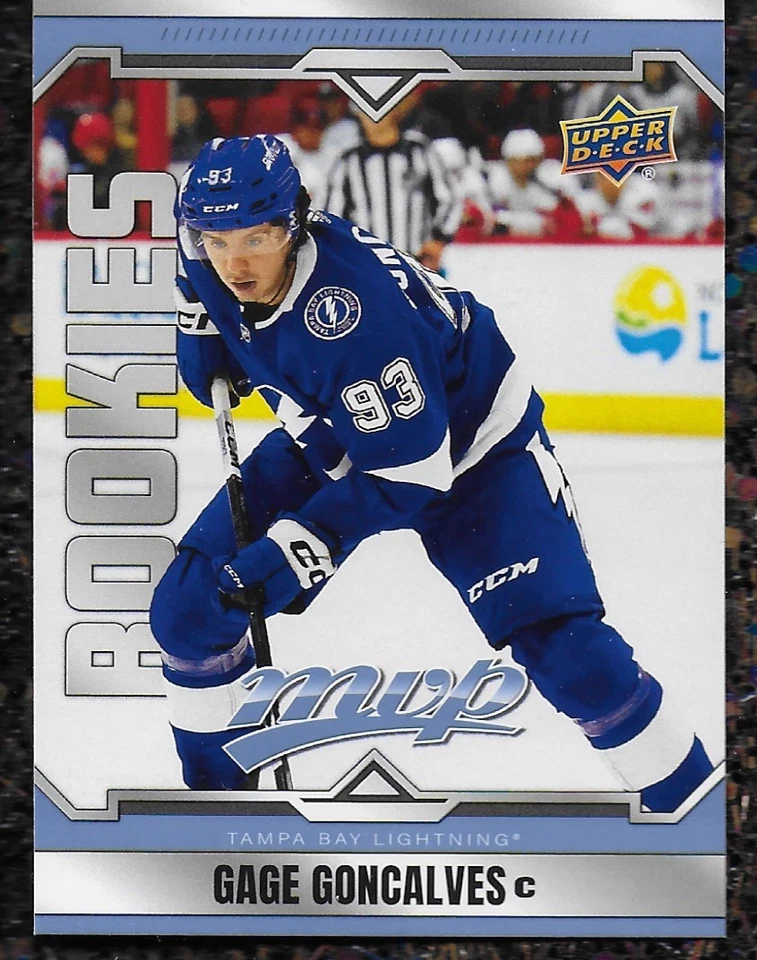 2024-25 Upper Deck MVP GAGE GONCALVES Tampa Bay Lightning Rookie SP RC #235 - Image 1 of 1