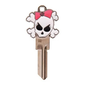 The Hillman Group #68 Key Blank 3D Girly Skull Theme - Picture 1 of 1