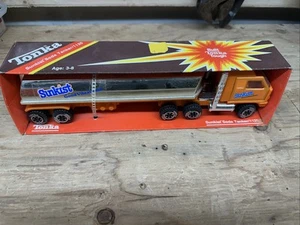 1982 Tonka Sunkist Soda Tanker In Original Box 1130 Orange Tank Truck Semi - Picture 1 of 13