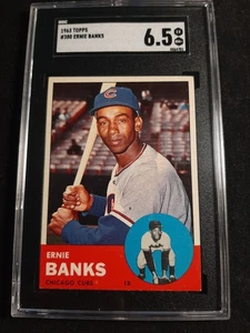 1963 Topps Ernie Banks #380 SGC EX-NM+ 6.5 - Bild 1 von 2