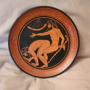 Beautiful replica of Ancient Erotic Scene Athens 450 BC– Ceramic plate - Picture 1 of 6