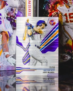 2024 Topps Pristine #187 Jeff McNeil Pulsar Refractor /99 - Picture 1 of 2
