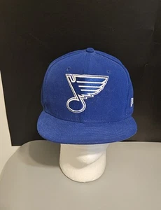 Men's New Era St. Louis Blues 59FIFTY Fitted Hat 7 3/8 NHL Hockey Cap - Picture 1 of 6