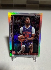Topps 2025 Flagship Ron Hollander II Detroit Pistons Silver Holo - Imagen 1 de 2