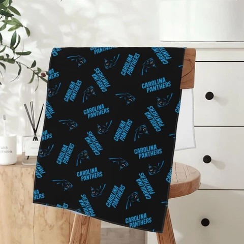 Carolina Panthers Fans Face Wash Towel Superfine Fiber Absorbent Towel 12*27.5" Cover