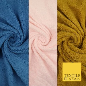 3 COLOURS - Premium Soft Faux SHERPA Fleece Fabric Material - 320GSM - 60" - Picture 1 of 10
