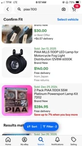 2 Pack PIAA 1100X 55W Platinum Powersport Lamp Kit 73110 BMW Motorcycles - Picture 1 of 14