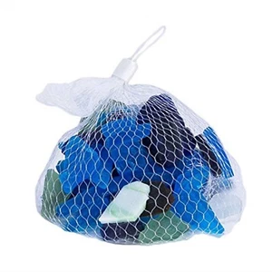 Bolsa de imitación decorativa costera de vidrio marino rocas - Imagen 1 de 2