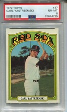 1972 Topps #37 Carl Yastrzemski PSA 8 NM-MT Boston Red Sox