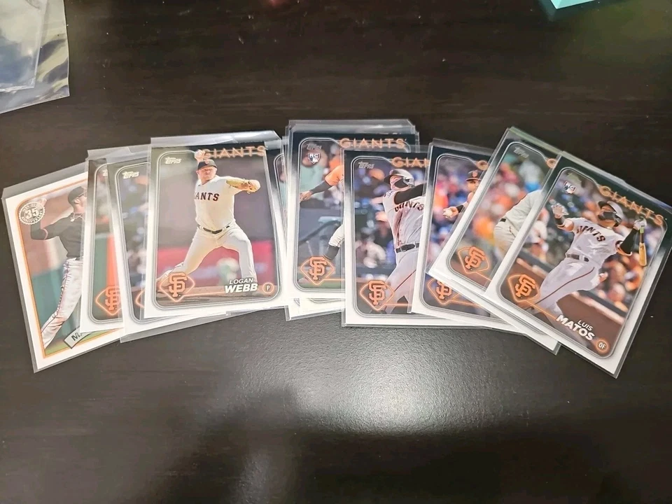 Lot Of 13 2024 Topps Series One San Francisco Giants - Image 1 of 1