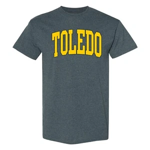 Toledo Rockets Mega Arch - NCAA University Short Sleeve T-Shirt - Picture 1 of 36