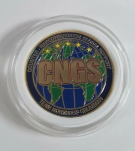 Counter Narcoterrorism Global Support (CNGS) - 2" MILTARY CHALLENGE COIN - Picture 1 of 3