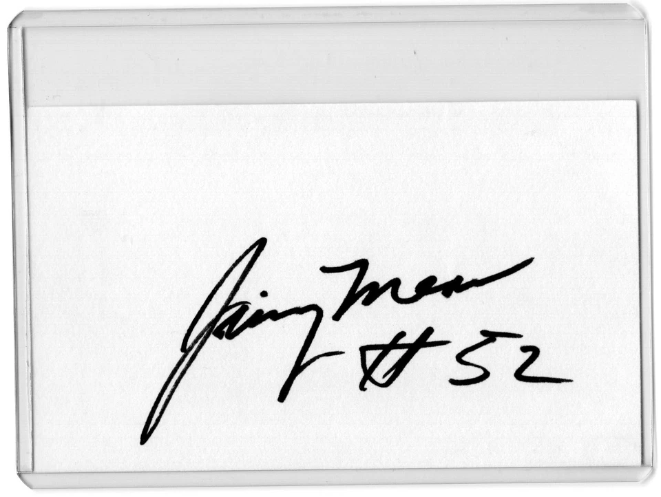 JIMMY MEANS NASCAR Auto Autographed Signed 3x5 Index Card A - Image 1 of 1