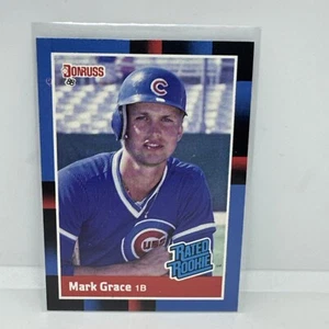 1988 DONRUSS RATED ROOKIE # 40 MARK GRACE, CHICAGO CUBS - Foto 1 di 2