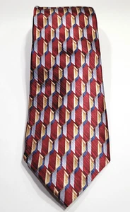 Dockers Geometric Stain Resistant All Business Winter Style SILK Necktie - Picture 1 of 9